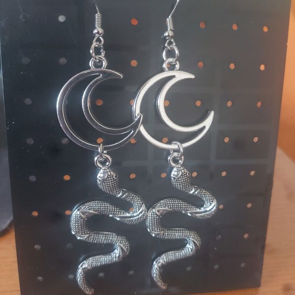 Dangle Snake Earrings