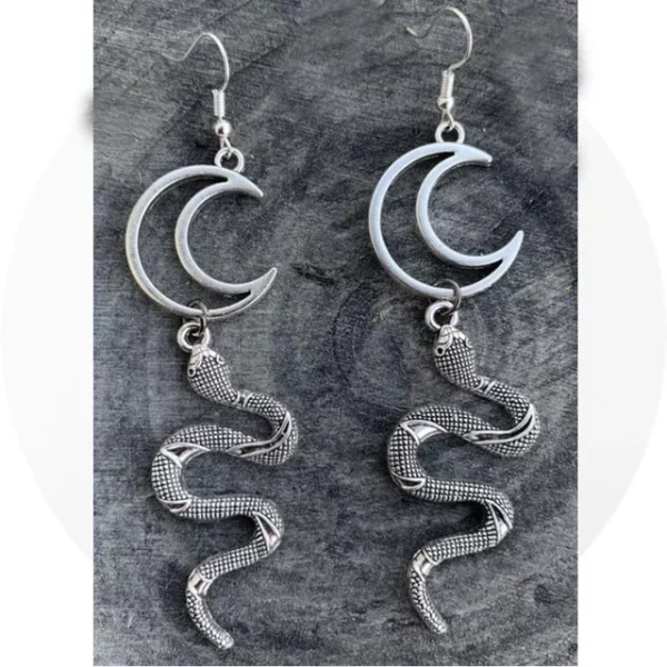 Dangle Snake Earrings