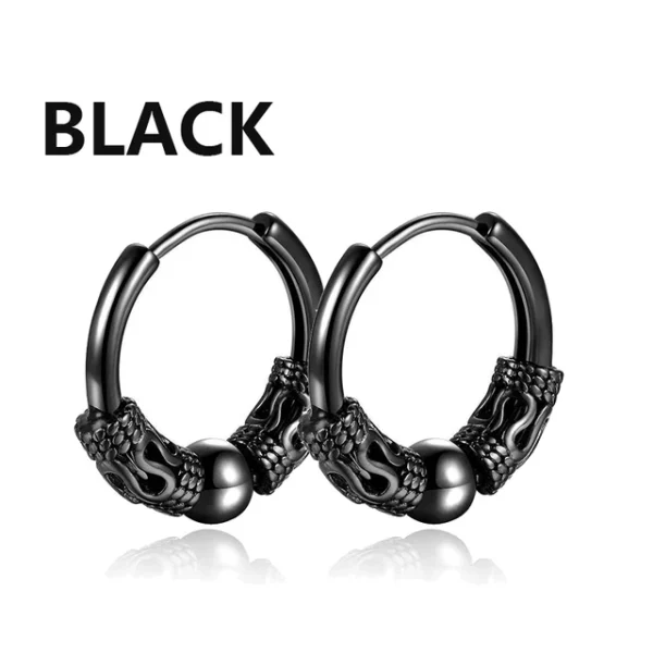 Stainless-Steel-Black-Earrings