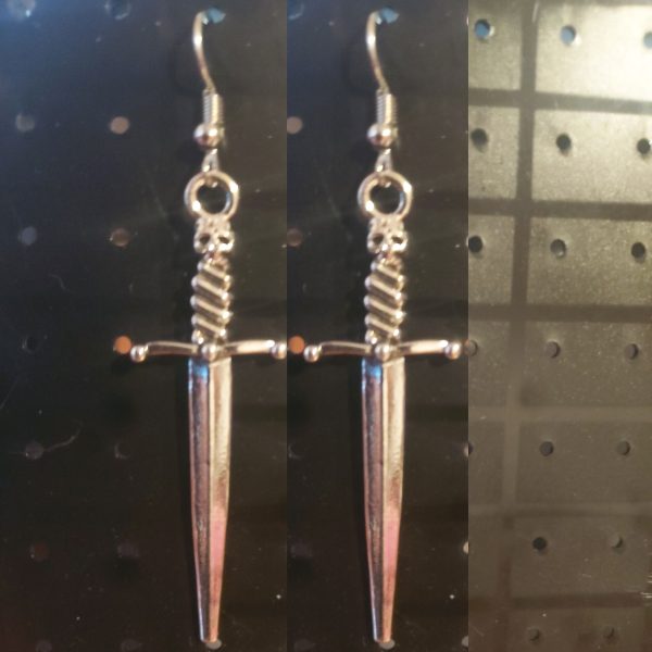 Sword + Skull Earrings