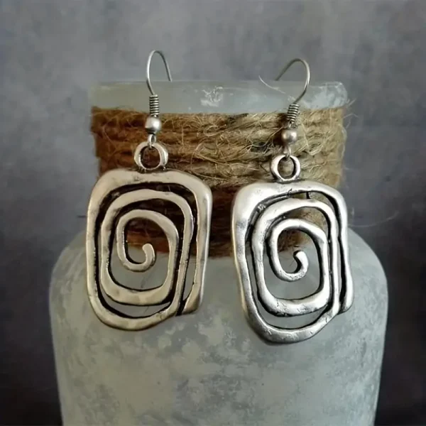 Square Spiral Earrings