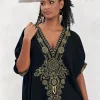 Rochie Maxi, de tip Kaftan, cu decorațiuni Najma - imagine 2