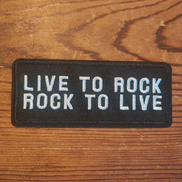 Live to Rock Textile Patch