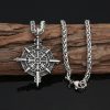 Colier cu pandantiv Vegvísir - imagine 4