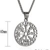 Colier cu Medalion din inox Vegvísir - imagine 3
