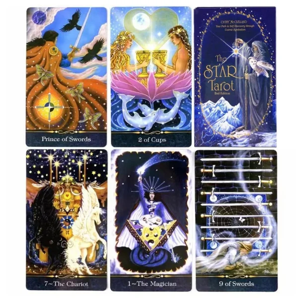 Cărți Tarot » The Star Tarot: Your Path to Self-Discovery Through Cosmic Symbolism (2nd Edition) - imagine 3