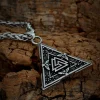 Colier cu pandantiv celtic - Valknut - imagine 2