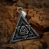 Colier cu pandantiv celtic - Valknut - imagine 3
