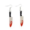 Cercei Bloody Knife, din plastic
