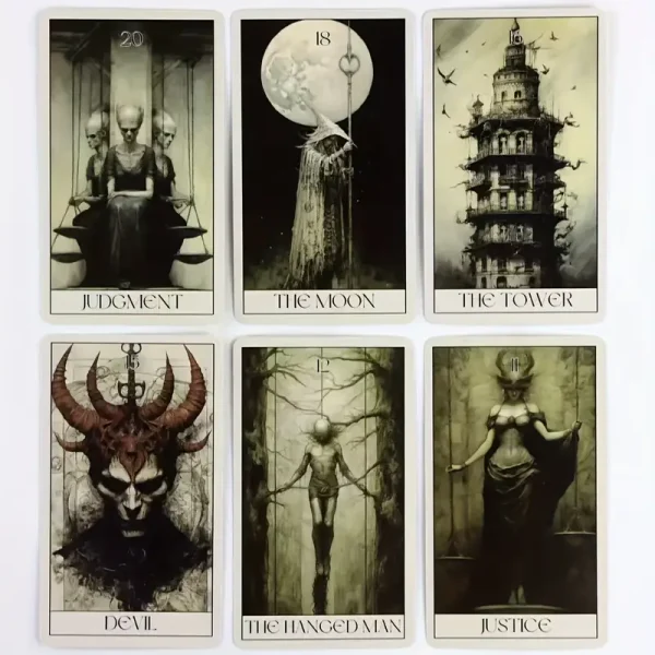 Cărți Tarot » Horror Psychological Tarot - imagine 3