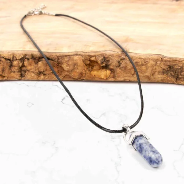 Colier talisman din Jasp albastru - imagine 2