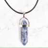 Colier talisman din Jasp albastru
