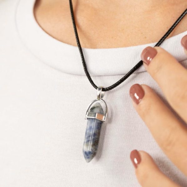 Colier talisman din Jasp albastru - imagine 3