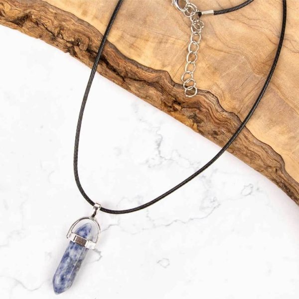 Colier talisman din Jasp albastru - imagine 4