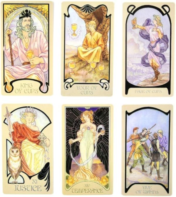 Cărți Tarot » Ethereal Visions: Illuminated Tarot - imagine 3