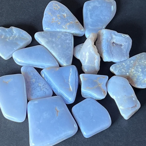 Colier talisman din Calcedonie albastră - imagine 4