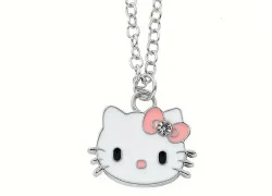 Colier argintiu cu pandantiv Hello Kitty