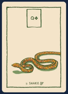 Snake Lenormand Card