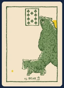 Lenormand Bear Card