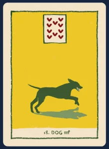 Lenormand Dog Card