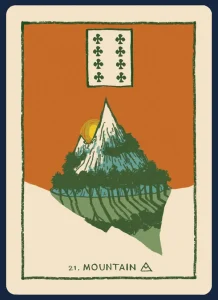 Lenormand Mountain Card