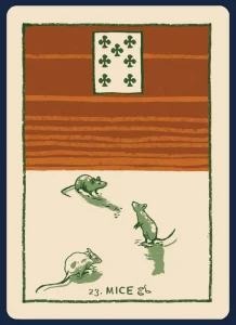 Lenormand Mice Card