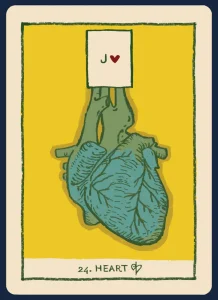 Lenormand Heart Card