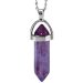 Colier talisman din Jad Purple (violet)